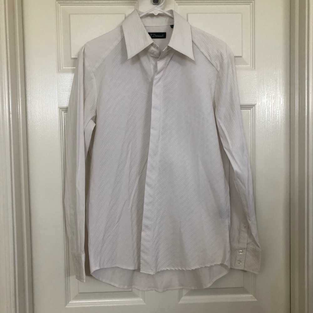 7 of Diamonds White Button Down Shirt